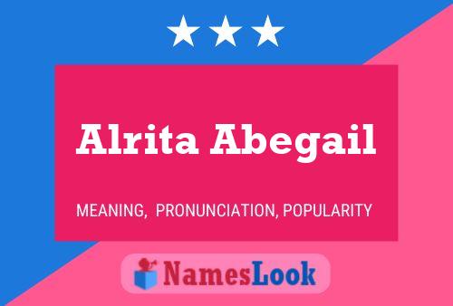 Alrita Abegail Name Poster