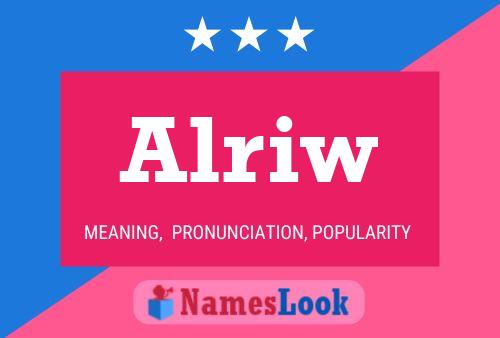 Alriw Name Poster