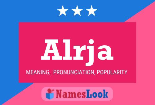 Alrja Name Poster