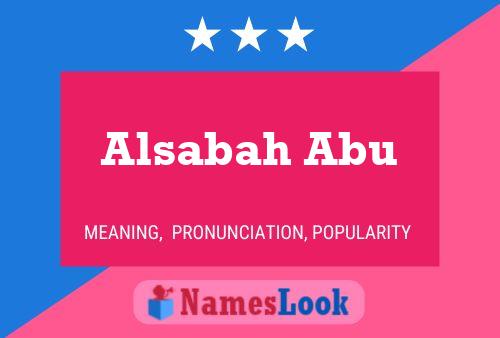 Alsabah Abu Name Poster