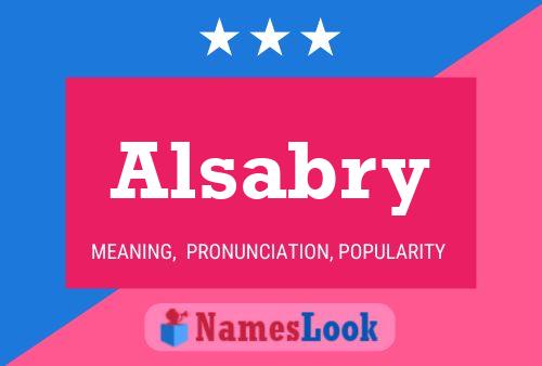 Alsabry Name Poster