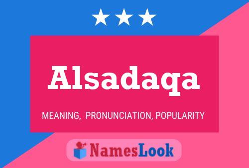 Alsadaqa Name Poster