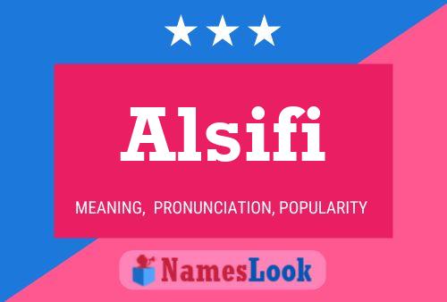 Alsifi Name Poster