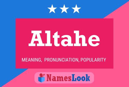 Altahe Name Poster