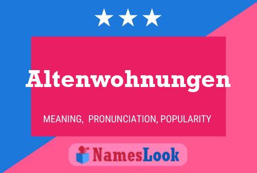 Altenwohnungen Name Poster