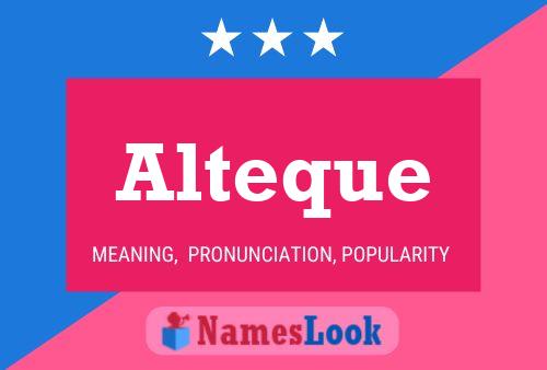 Alteque Name Poster