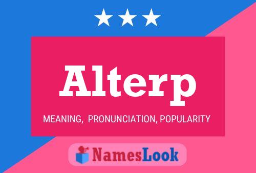 Alterp Name Poster