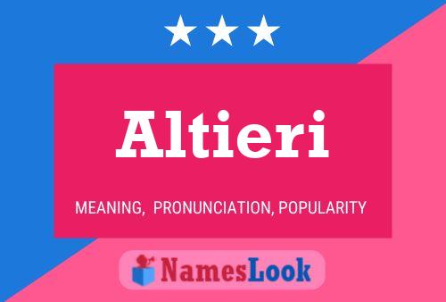 Altieri Name Poster