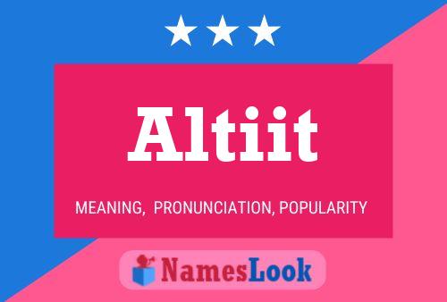 Altiit Name Poster