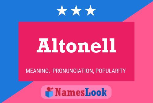 Altonell Name Poster