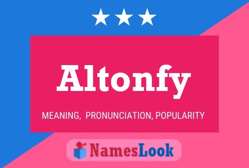 Altonfy Name Poster