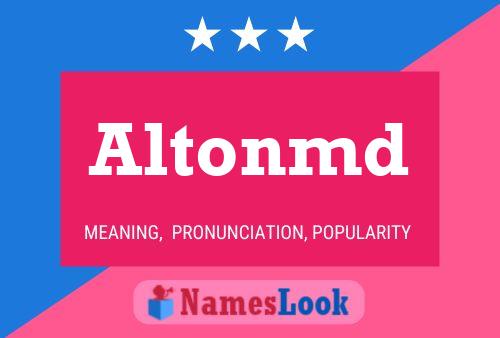 Altonmd Name Poster