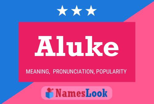 Aluke Name Poster