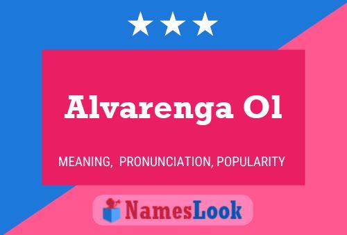 Alvarenga Ol Name Poster