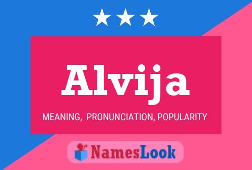 Alvija Name Poster