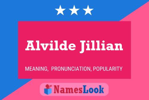 Alvilde Jillian Name Poster