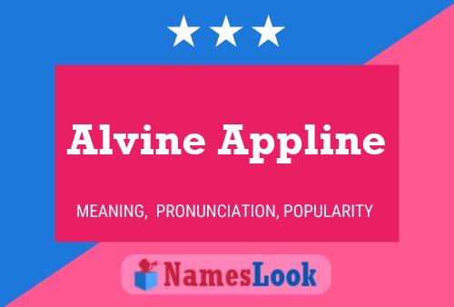 Alvine Appline Name Poster