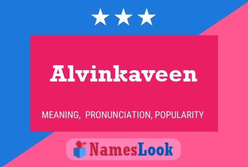 Alvinkaveen Name Poster