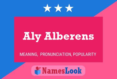 Aly Alberens Name Poster