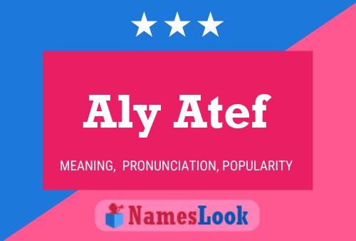 Aly Atef Name Poster