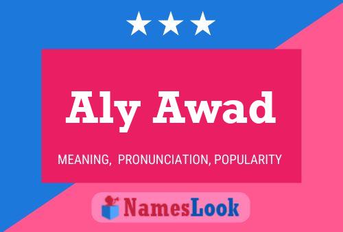 Aly Awad Name Poster