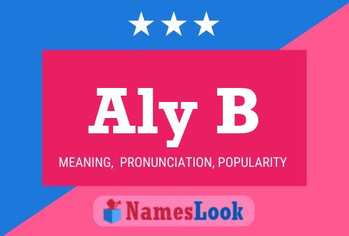 Aly B Name Poster