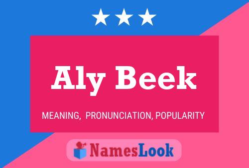 Aly Beek Name Poster