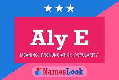 Aly E Name Poster