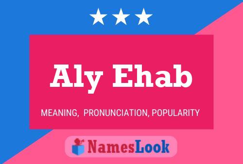 Aly Ehab Name Poster