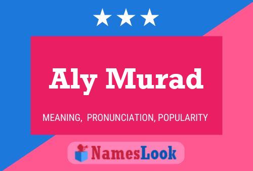 Aly Murad Name Poster