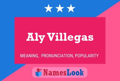 Aly Villegas Name Poster