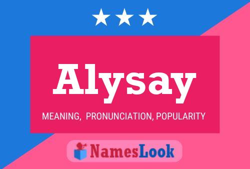 Alysay Name Poster