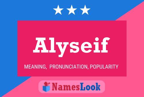 Alyseif Name Poster