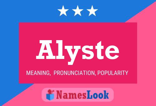 Alyste Name Poster