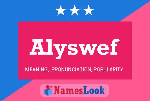 Alyswef Name Poster