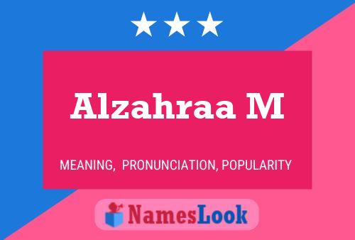 Alzahraa M Name Poster