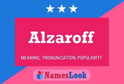 Alzaroff Name Poster