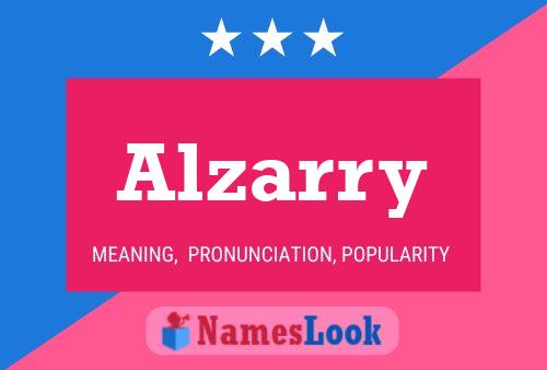 Alzarry Name Poster