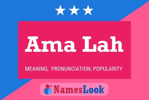 Ama Lah Name Poster