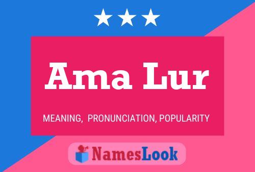 Ama Lur Name Poster