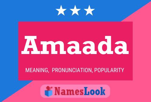 Amaada Name Poster