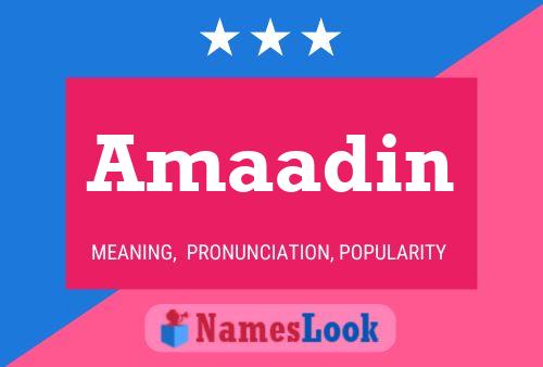 Amaadin Name Poster