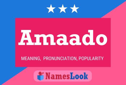 Amaado Name Poster