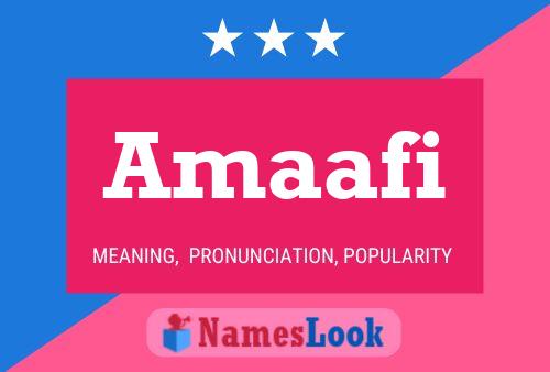 Amaafi Name Poster