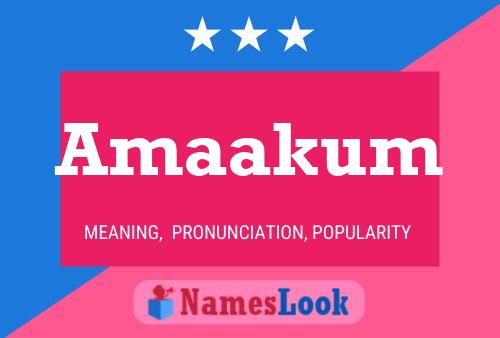 Amaakum Name Poster