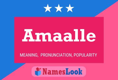 Amaalle Name Poster