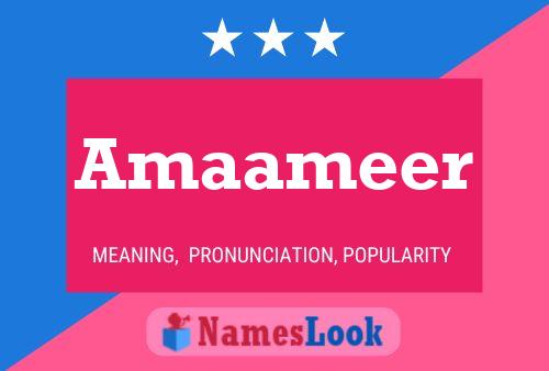 Amaameer Name Poster