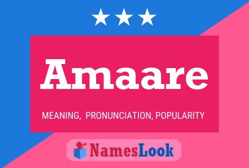 Amaare Name Poster