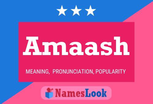 Amaash Name Poster