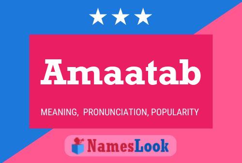 Amaatab Name Poster